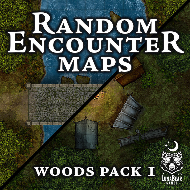 Random Encounter Maps - Woods Pack 1